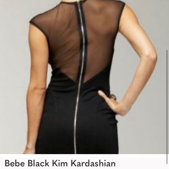 BEBE KARDASHIANS BLACK BODY-CON MINI DRESS - Picture 16 of 16